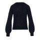 Forel Sweater With Pearls-Black Forel Sweater With Pearls-Black