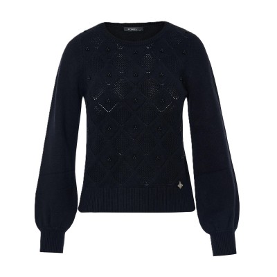 Forel Sweater With Pearls-Black