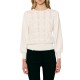 Forel Sweater With Pearls-Ecru Forel Sweater With Pearls-Ecru