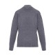 Forel Sweater Mock Neck With Crystals-Grey Forel Sweater Mock Neck With Crystals-Grey