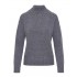 Forel Sweater Mock Neck With Crystals-Grey