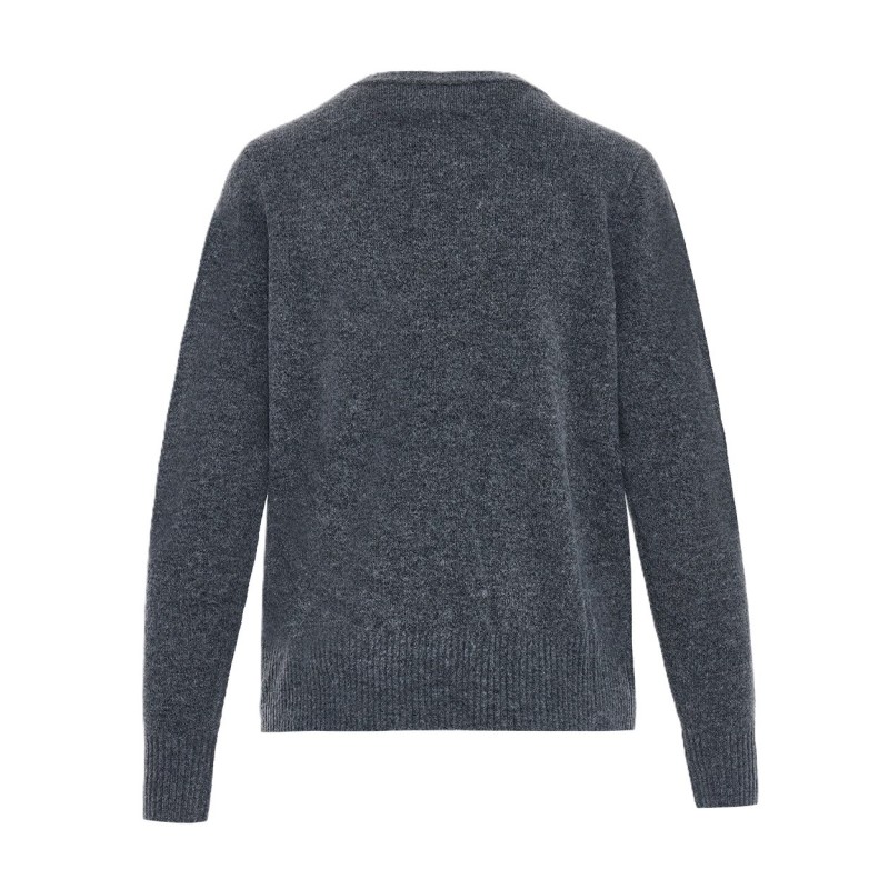 Forel Sweater With Embroidery Floral-Grey Forel Sweater With Embroidery Floral-Grey