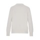 Forel Sweater Knitted Mock Neckline Metallic Shimmer Finish-Cream Forel Sweater Knitted Mock Neckline Metallic Shimmer Finish-Cream