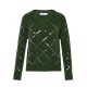 Forel Sweater Knitted V Neck With Sequins-Green Forel Sweater Knitted V Neck With Sequins-Green