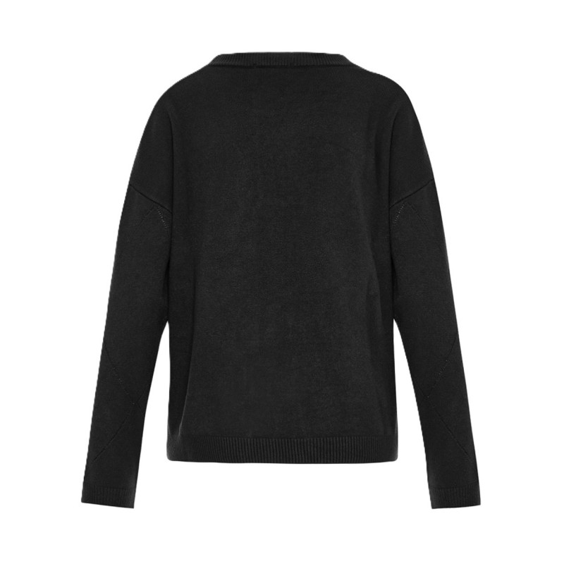 Forel Sweater Knitted With Sequins-Black Forel Sweater Knitted With Sequins-Black