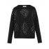 Forel Sweater Knitted With Sequins-Black
