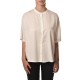 Lotus Eaters Shirt Oversized Mao Collar-White