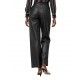 Bill Cost Trousers Leather Wide Leg High Waist-Black Bill Cost Trousers Leather Wide Leg High Waist-Black