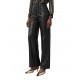 Bill Cost Trousers Leather Wide Leg High Waist-Black Bill Cost Trousers Leather Wide Leg High Waist-Black