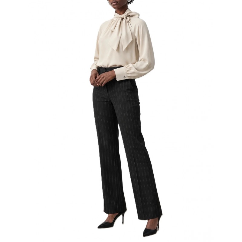 Bill Cost Blouse With Bow Tie-Vanilla Bill Cost Blouse With Bow Tie-Vanilla