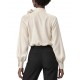 Bill Cost Blouse With Bow Tie-Vanilla Bill Cost Blouse With Bow Tie-Vanilla