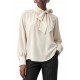 Bill Cost Blouse With Bow Tie-Vanilla Bill Cost Blouse With Bow Tie-Vanilla