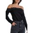 Bill Cost Top With Lace-Black