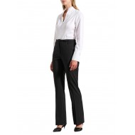Bill Cost Trousers Striped With Belt-Black