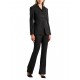 Bill Cost Trousers Striped With Belt-Black Bill Cost Trousers Striped With Belt-Black