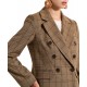 Bill Cost Blazer Double Dreasted Checked-Brown Bill Cost Blazer Double Dreasted Checked-Brown