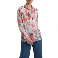Bill Cost Shirt Floral With Lace Details-Pink