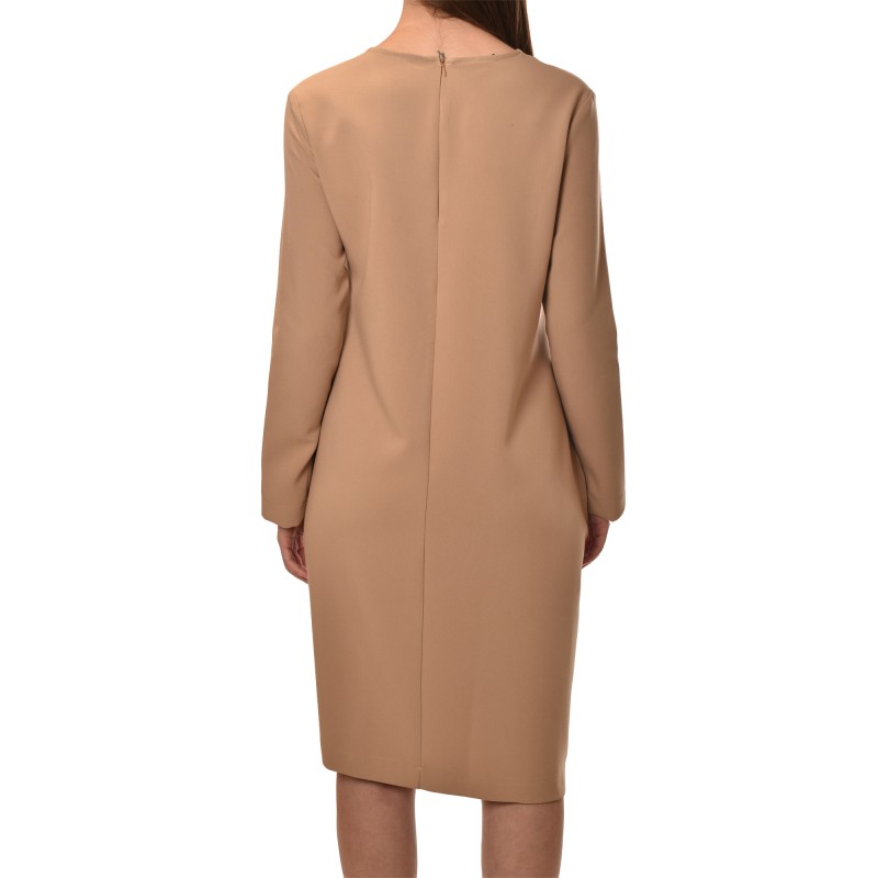 Lotus Eaters Dress Midi With Pocket-Camel
