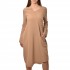 Lotus Eaters Dress Midi With Pocket-Camel
