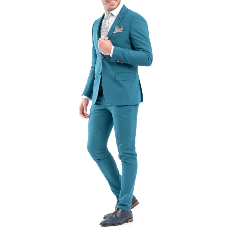 Vittorio Vested Etore Suit In Modern Fit-Mint