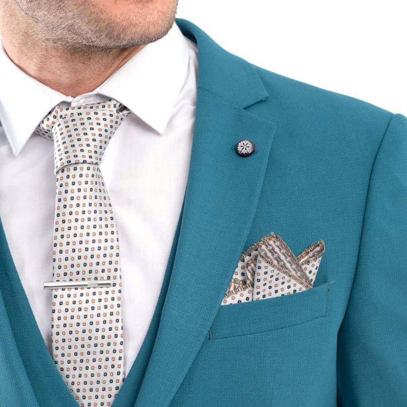 Vittorio Vested Etore Suit In Modern Fit-Mint