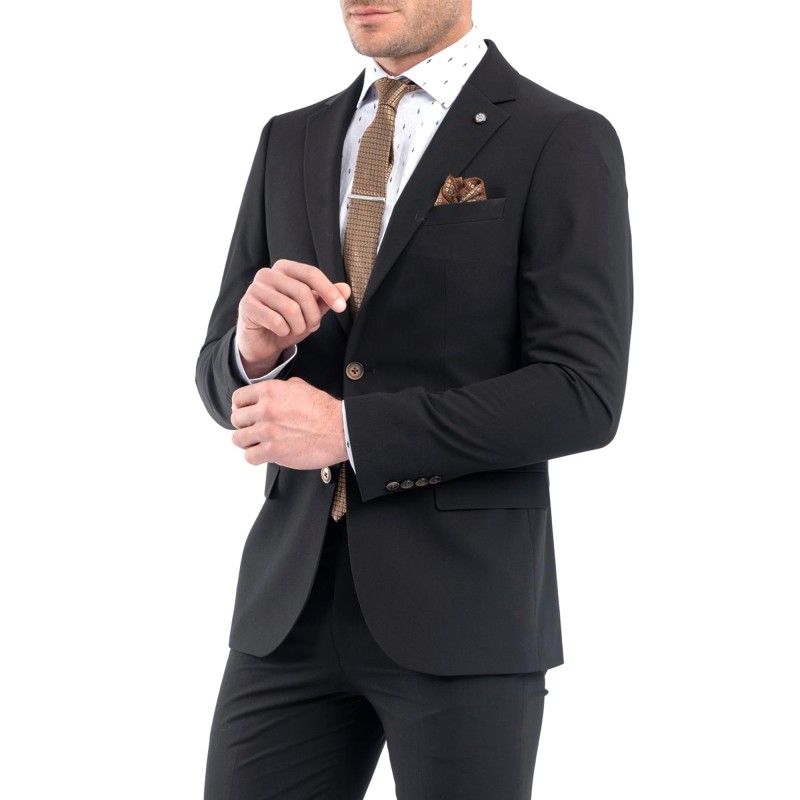 Vittorio Business Suit Paolo-Black