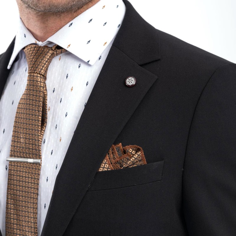 Vittorio Business Suit Paolo-Black