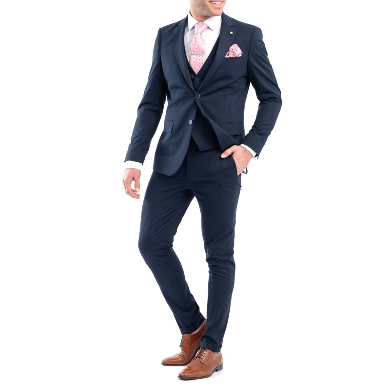 Vittorio Vested Formal Promo Suit-Blue Vittorio Vested Formal Promo Suit-Blue