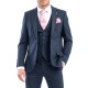 Vittorio Vested Formal Promo Suit-Blue Vittorio Vested Formal Promo Suit-Blue