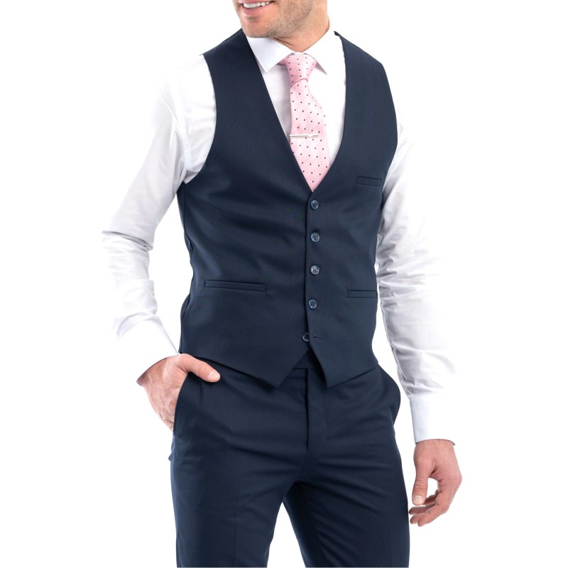 Vittorio Vested Formal Promo Suit-Blue Vittorio Vested Formal Promo Suit-Blue