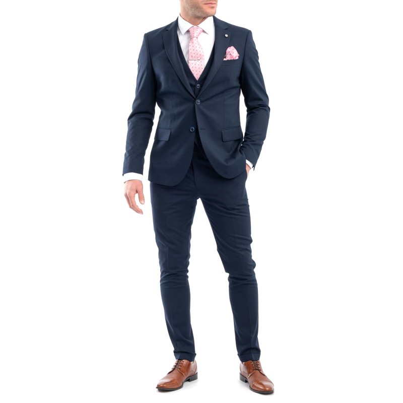 Vittorio Vested Formal Promo Suit-Blue Vittorio Vested Formal Promo Suit-Blue