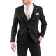 Vittorio Vested Formal Promo Suit-Pitch Black