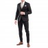 Vittorio Vested Formal Promo Suit-Pitch Black