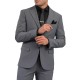 Vittorio Micropatterned Piza Vested Formal Suit-Grey