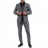 Vittorio Micropatterned Piza Vested Formal Suit-Grey
