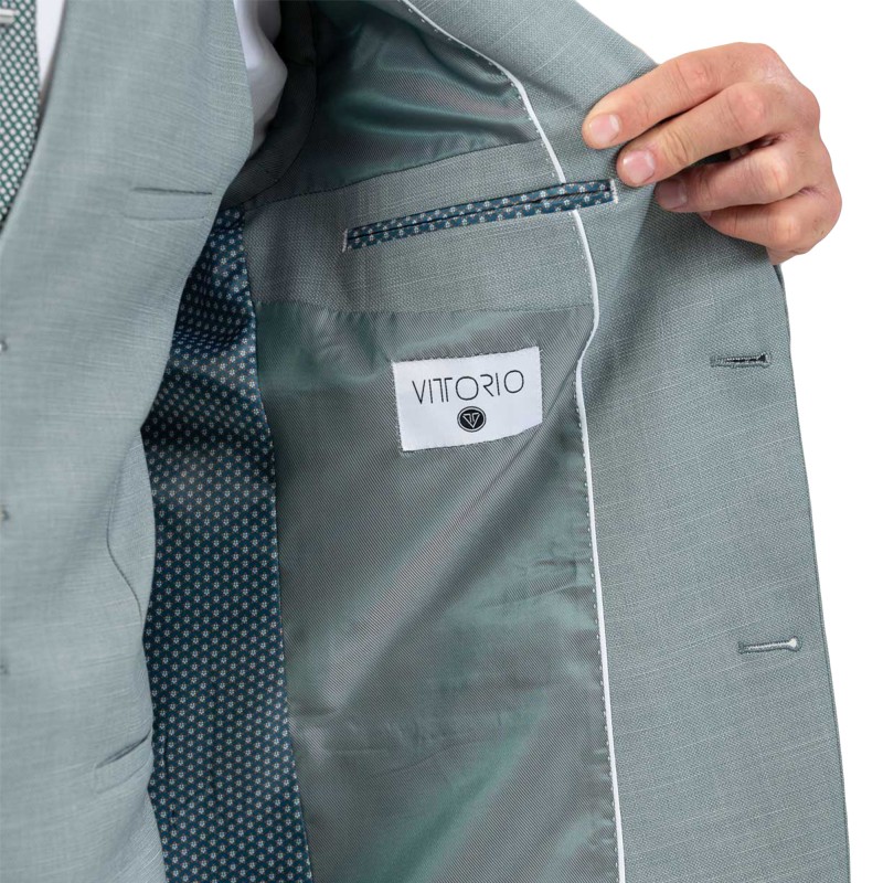 Vittorio Vested Formal Suit Ribiera-Dusty Mint