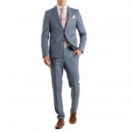 Vittorio Suit Set Striped Excellent Comfort-Indigo