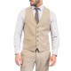Vittorio Micropatterned Classic Fit Vest Modena-Beige