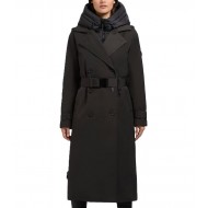 Khujo Elena 3 Winter Coat Trench With Belt-Sde/Gry