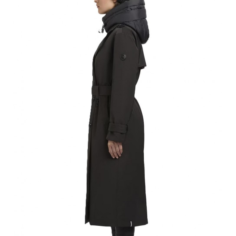 Khujo Elena 3 Winter Coat Trench With Belt-Sde/Gry Khujo Elena 3 Winter Coat Trench With Belt-Sde/Gry
