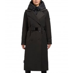 Khujo Elena 3 Winter Coat Trench With Belt-Sde/Gry