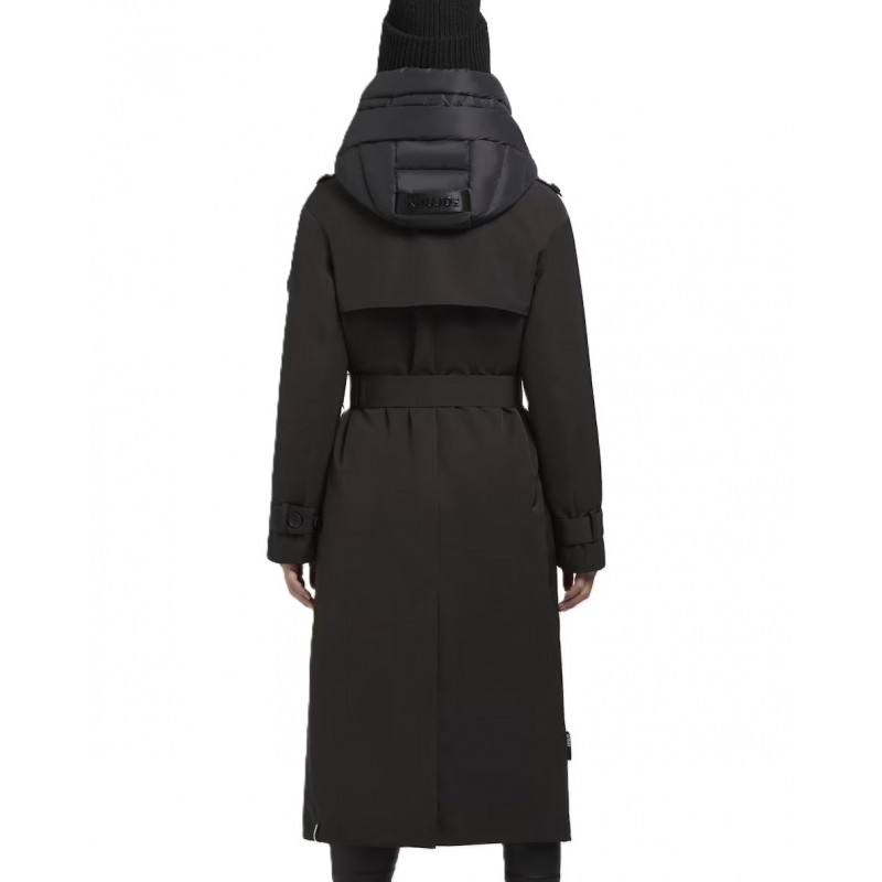 Khujo Elena 3 Winter Coat Trench With Belt-Sde/Gry Khujo Elena 3 Winter Coat Trench With Belt-Sde/Gry