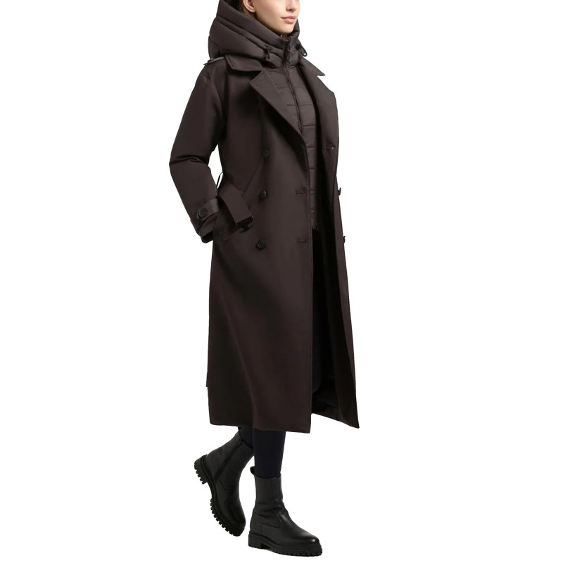 Khujo Elena 3 Winter Coat Trench With Belt-Cho/Chi Khujo Elena 3 Winter Coat Trench With Belt-Cho/Chi