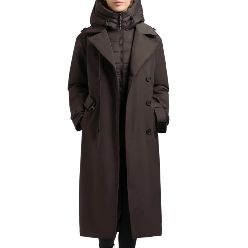 Khujo Elena 3 Winter Coat Trench With Belt-Cho/Chi Khujo Elena 3 Winter Coat Trench With Belt-Cho/Chi
