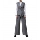 Lotus Eaters Blazer Sleeveless With Belrt-Grey Lotus Eaters Blazer Sleeveless With Belrt-Grey