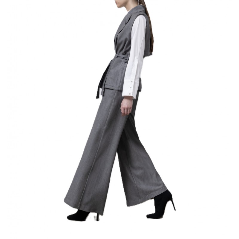 Lotus Eaters Trousers Wide Leg-Grey Lotus Eaters Trousers Wide Leg-Grey