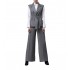 Lotus Eaters Trousers Wide Leg-Grey