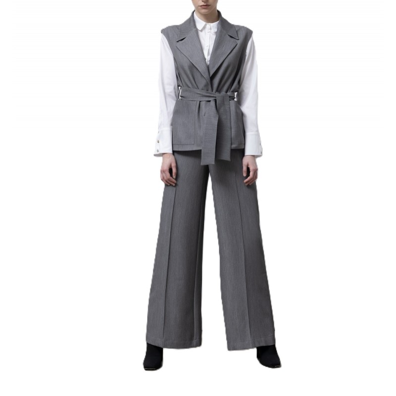 Lotus Eaters Trousers Wide Leg-Grey Lotus Eaters Trousers Wide Leg-Grey