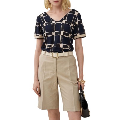 Alexander & Jacob Bermuda Shorts Cabardine-Beige