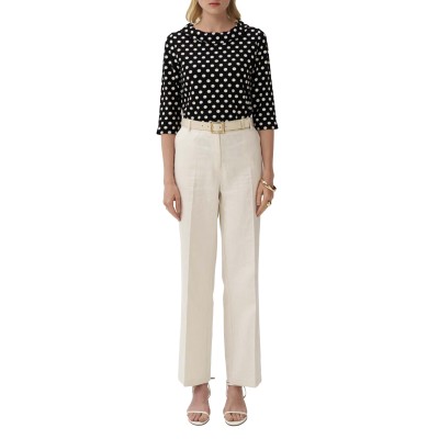 Alexander & Jacob Trousers Linen Blend-Ecru